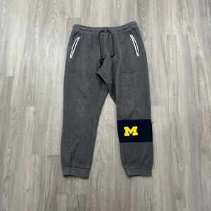 Nike University of Michigan Wolverines Sweatpants Mens Large Fleece Joggers UofM